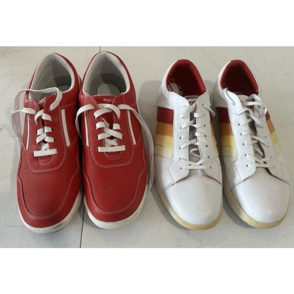 2 Pairs Rockport Leather Sneakers Men’s 9.5